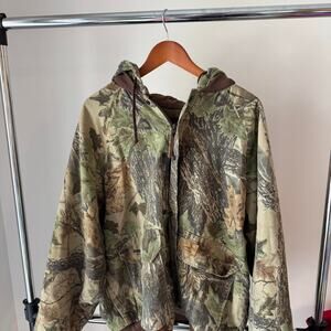 Duxbak camo jacket in green